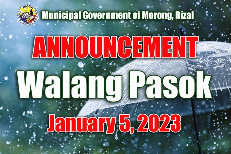 Announcement Class Suspension January 5, 2023