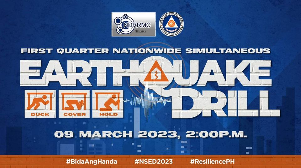 FIRST QUARTER NATIONWIDE SIMULTANEOUS EARTHQUAKE DRILL