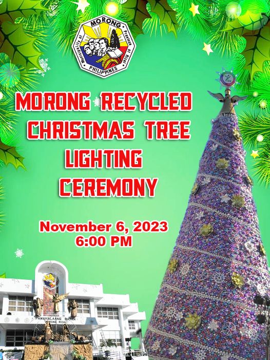 Morong Recycled Christmas Tree Lighting Ceremony